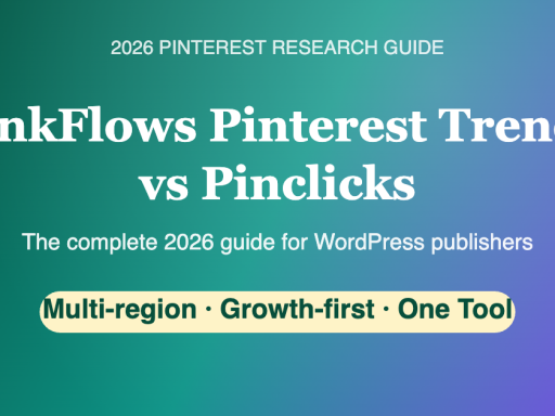 LinkFlows Pinterest Trends vs Pinclicks 2026 hero comparison
